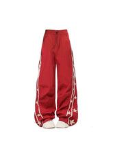 Y2k Wine Red Sweatpants