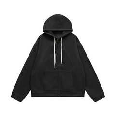 Double Zip Up Oversized Hoodies Jacket