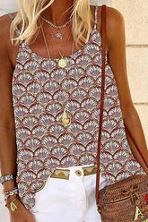 Bohemian Print Strappy Camisole