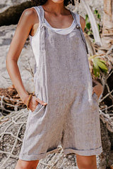 Casual Solid Spaghetti Strap Loose Jumpsuits