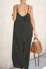 Casual Sweet Dot Pocket Regular Jumpsuits