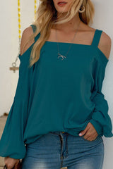 Casual Solid Split Joint Spaghetti Strap T-Shirts(4 Colors)