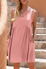 Casual Solid Split Joint V Neck Princess Dresses(4 Colors)