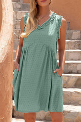 Casual Solid Split Joint V Neck Princess Dresses(4 Colors)