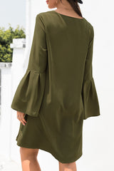 Casual Solid Split Joint V Neck A Line Dresses(3 Colors)