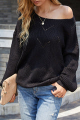 Casual Solid Hollowed Out O Neck Tops(5 Colors)