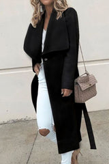 Casual Solid Turndown Collar Outerwear(5 Colors)