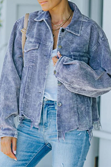 Casual Vintage Solid Tassel Buckle Turndown Collar Outerwear(6 Colors)