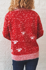 Casual Wapiti Split Joint Contrast O Neck Tops