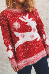 Casual Wapiti Split Joint Contrast O Neck Tops