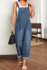 Casual Solid Split Joint Harlan Jumpsuits