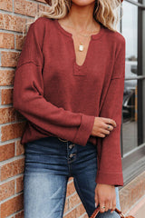 Casual Solid Color V Neck Sweaters(4 Colors)