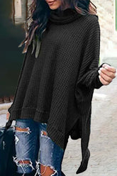 Casual Solid Solid Color Turtleneck Tops