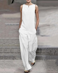 Fashion Show Solid Loose Jumpsuit