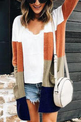 Rainbow Striped Sweater Cardigan