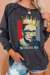 Printed Long Sleeve Casual T-Shirt