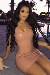 PU Leather Bodycon Dress