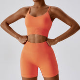 Seamless Workout Tank Top & Shorts Set