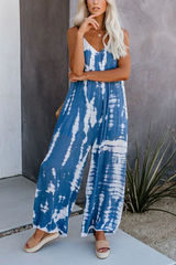 Tie Dye Wide Leg Jumpsuit