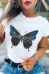 Print Loose Design T-shirt