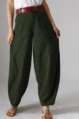 Casual Solid Color Bloomers