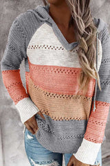 Fashion Loose Striped Plus Size Sweater