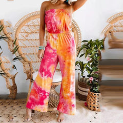 Tie Dye Tub Wide Leg Jumpsuit