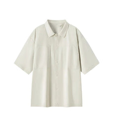 Authentic Solid Color Short-Sleeved Shirt