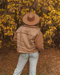 Cherrybark Pocketed Sherpa Jacket - Mocha