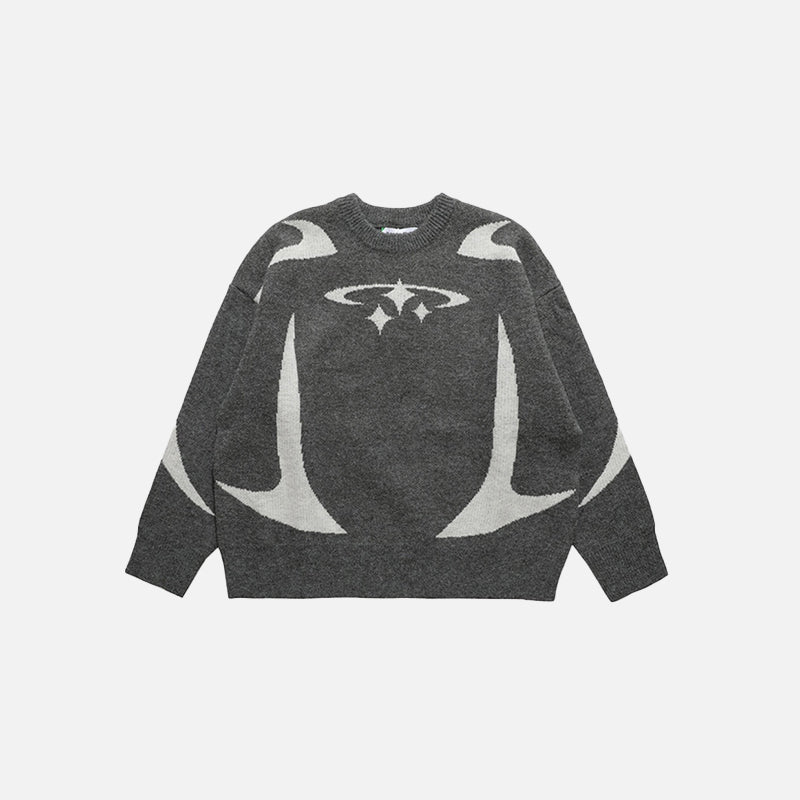 Y2K Stars Graphic Sweaters