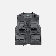 Multi-Pocket Breathable Cargo Vest
