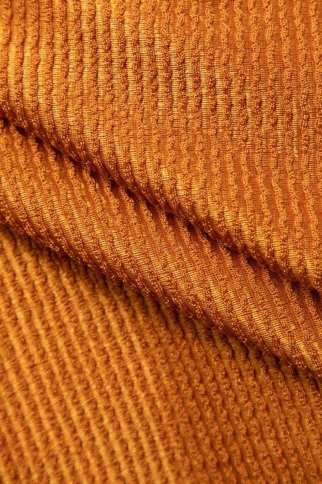 Textured Hook And Eye Collar Long Sleeve Top - HouseofHalley