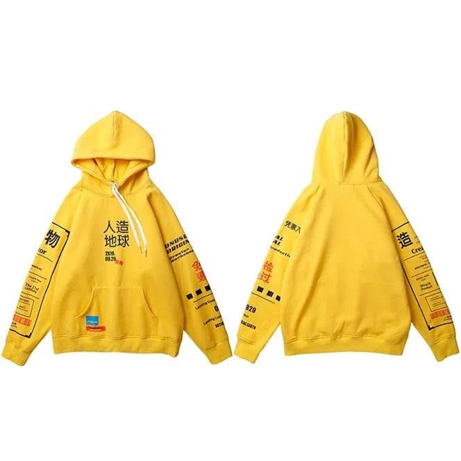 Kanji Hip Hop Graffiti Hoodie