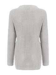 Round Neck Drop Shoulder Sweater