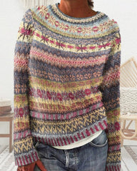 Colorful Round Neck Sweater