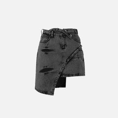 High-waist Denim Skirts