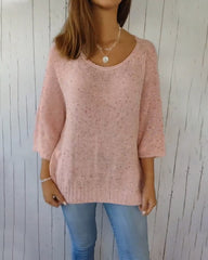 Casual 3/4 Sleeve Pullover