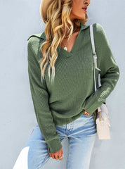 WINTER SHIRT COLLAR SWEATER TOP