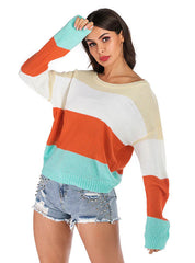 LOOSE ROUND NECK LONG SLEEVE SWEATER