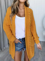 Women Wind Twisted Sweater Cardigan Knit Loose Coat