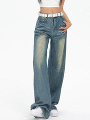 Vintage Washed Splice Boyfriend Jeans - HouseofHalley