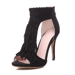 Open Toe Tassels Ankle Ladies Sandals