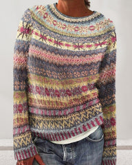 Colorful Round Neck Sweater