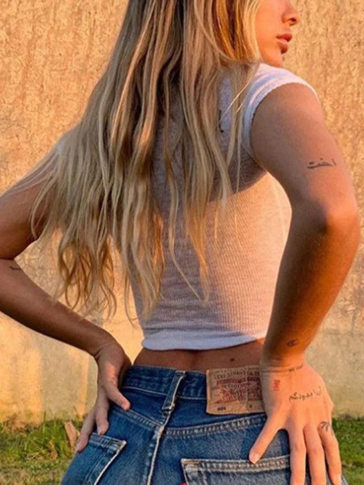 Thin Curved Hem Slim Short Sleeve Tee - HouseofHalley