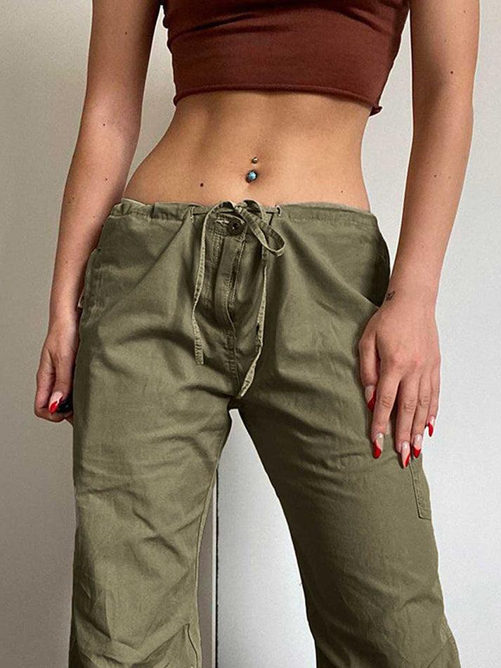 Straight Leg Pocket Cargo Pants - HouseofHalley