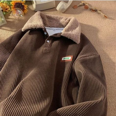 Corduroy Sherpa Collar Sweatshirt Freight charges