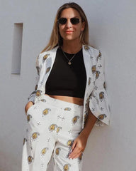 DAELIS - Elegant Embroidery 2 Piece Suit