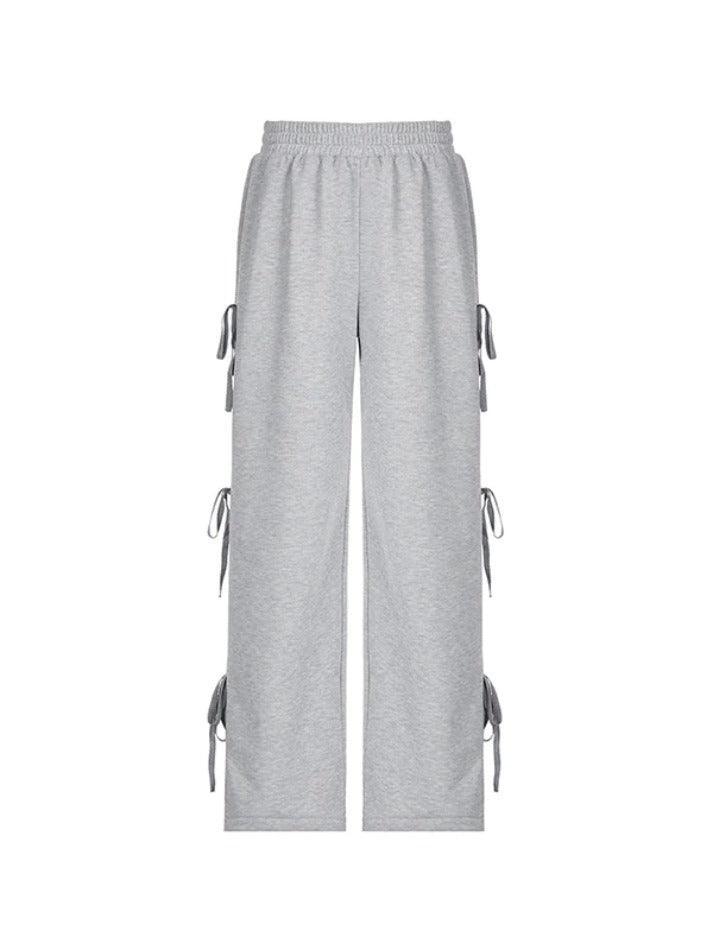 Street Side Bow Tie Sweatpants - HouseofHalley