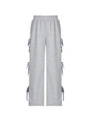 Street Side Bow Tie Sweatpants - HouseofHalley