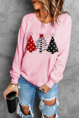 Christmas Tree Graphic Sweatshirt